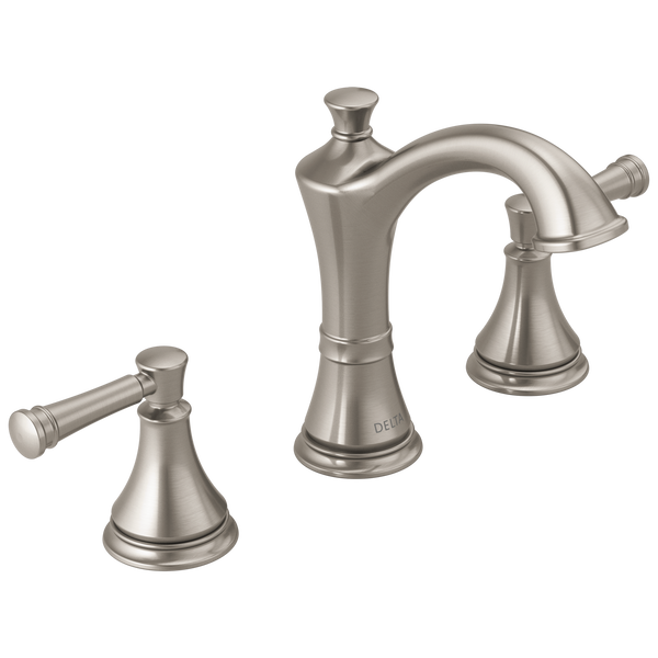 Delta Dulcet Brushed Nickel 2-handle Widespread WaterSense Bathroom Sink Faucet